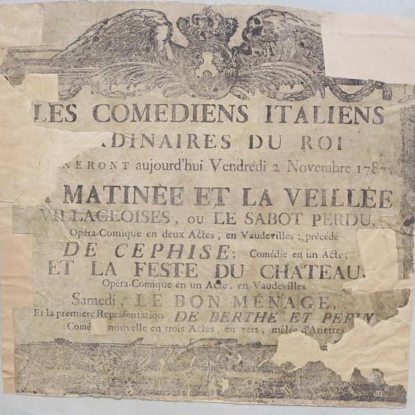 PLACARD POUR L'OPÉRA COMIQUE