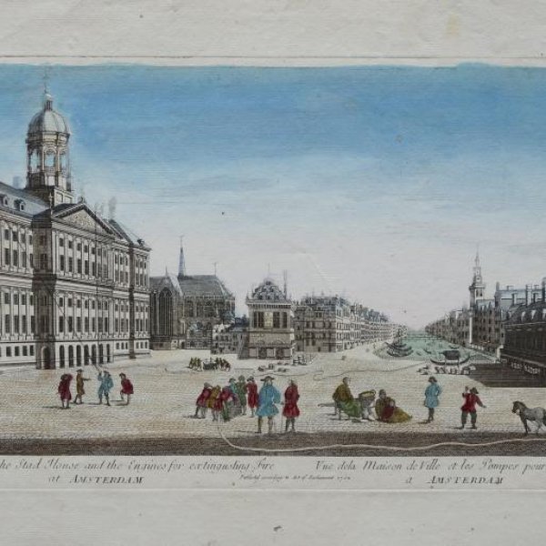 VUE D'OPTIQUE XVIIIe SIECLE