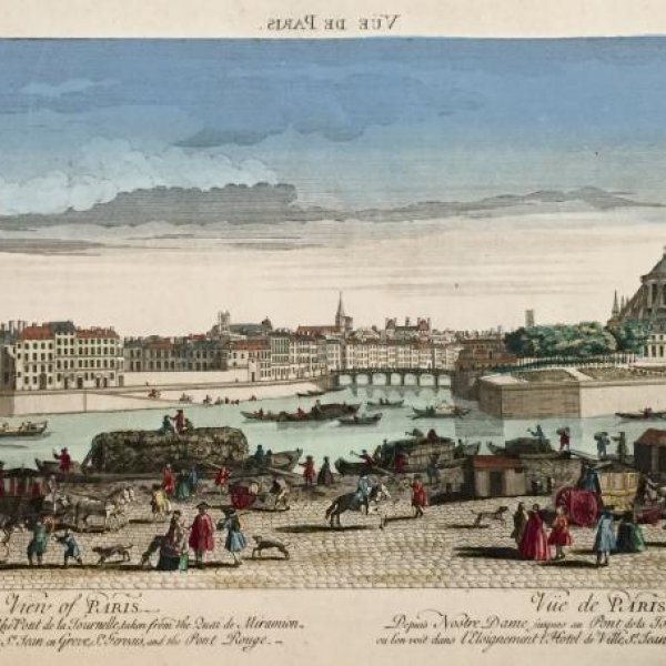 VUE D'OPTIQUE DU XVIIIE SIECLE