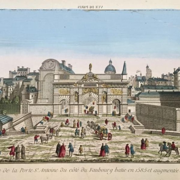 VUE D'OPTIQUE DU XVIIIE SIECLE