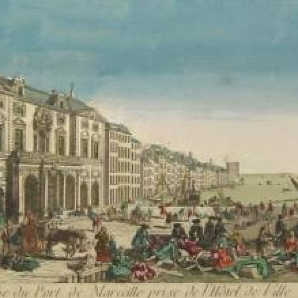 VUE D'OPTIQUE XVIIIe SIECLE