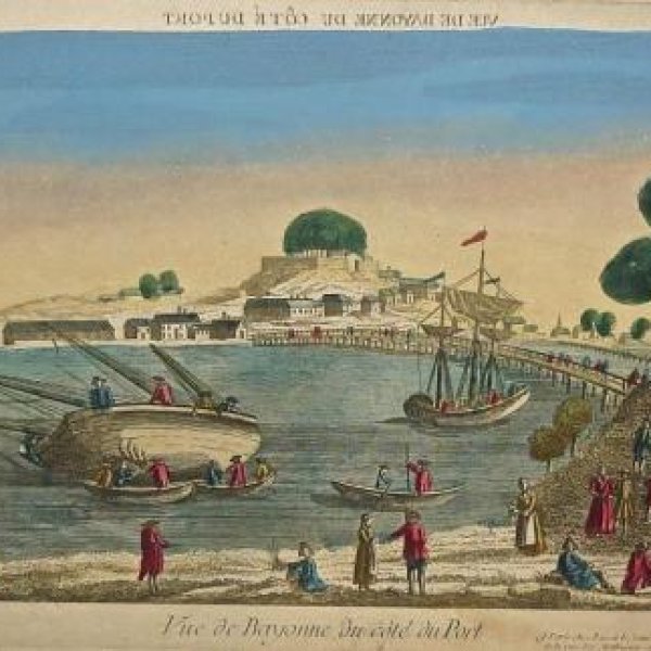 VUE D'OPTIQUE XVIIIe SIECLE