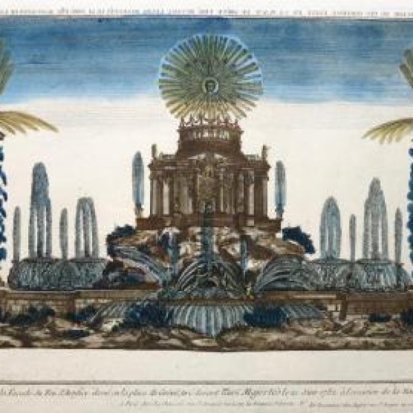 VUE D'OPTIQUE XVIIIe SIECLE