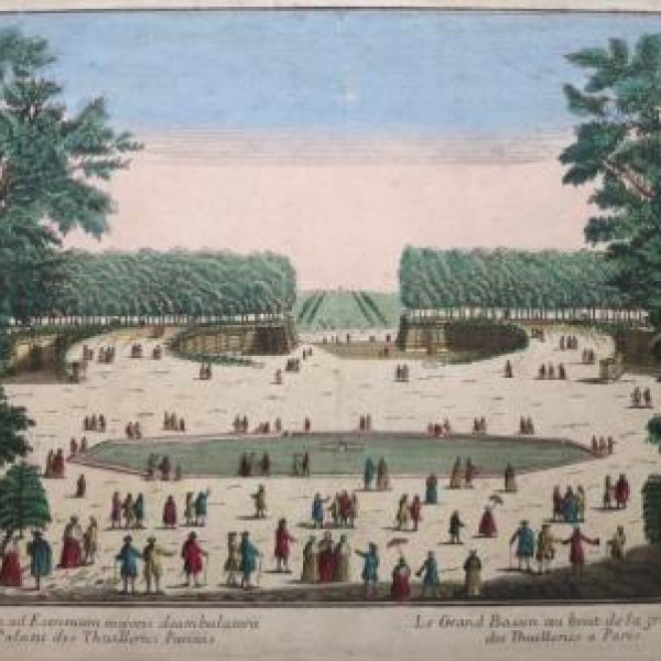 VUE D'OPTIQUE XVIIIe SIECLE