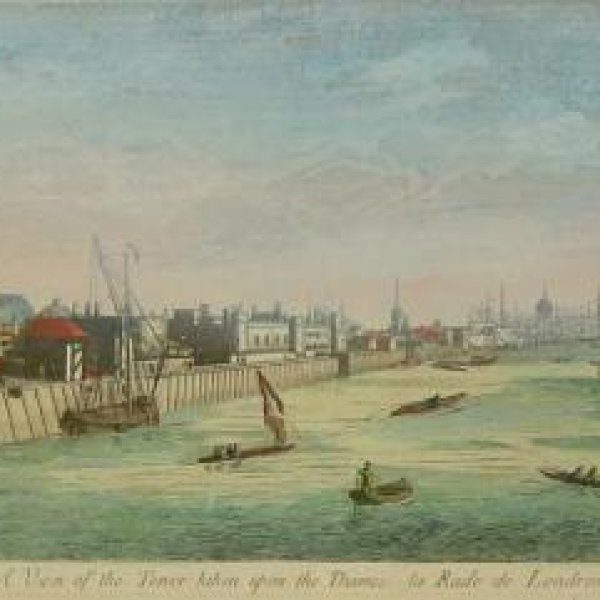 VUE D'OPTIQUE XVIIIe SIECLE