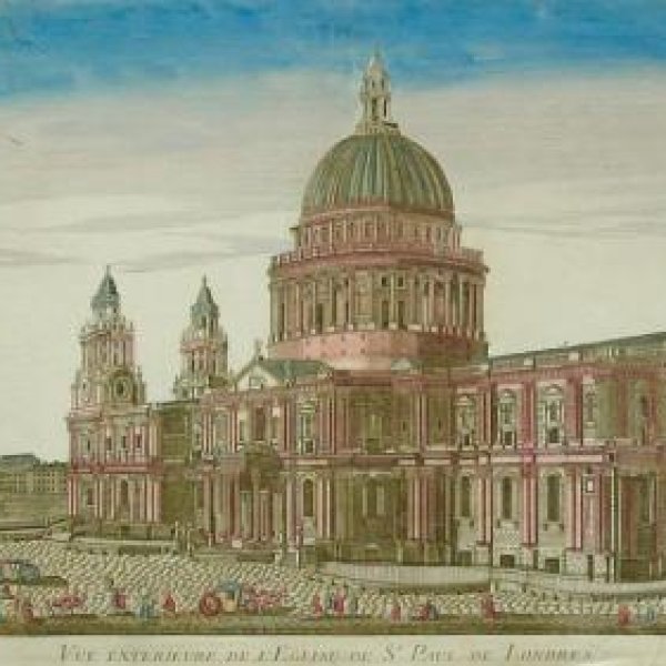 VUE D'OPTIQUE XVIIIe SIECLE