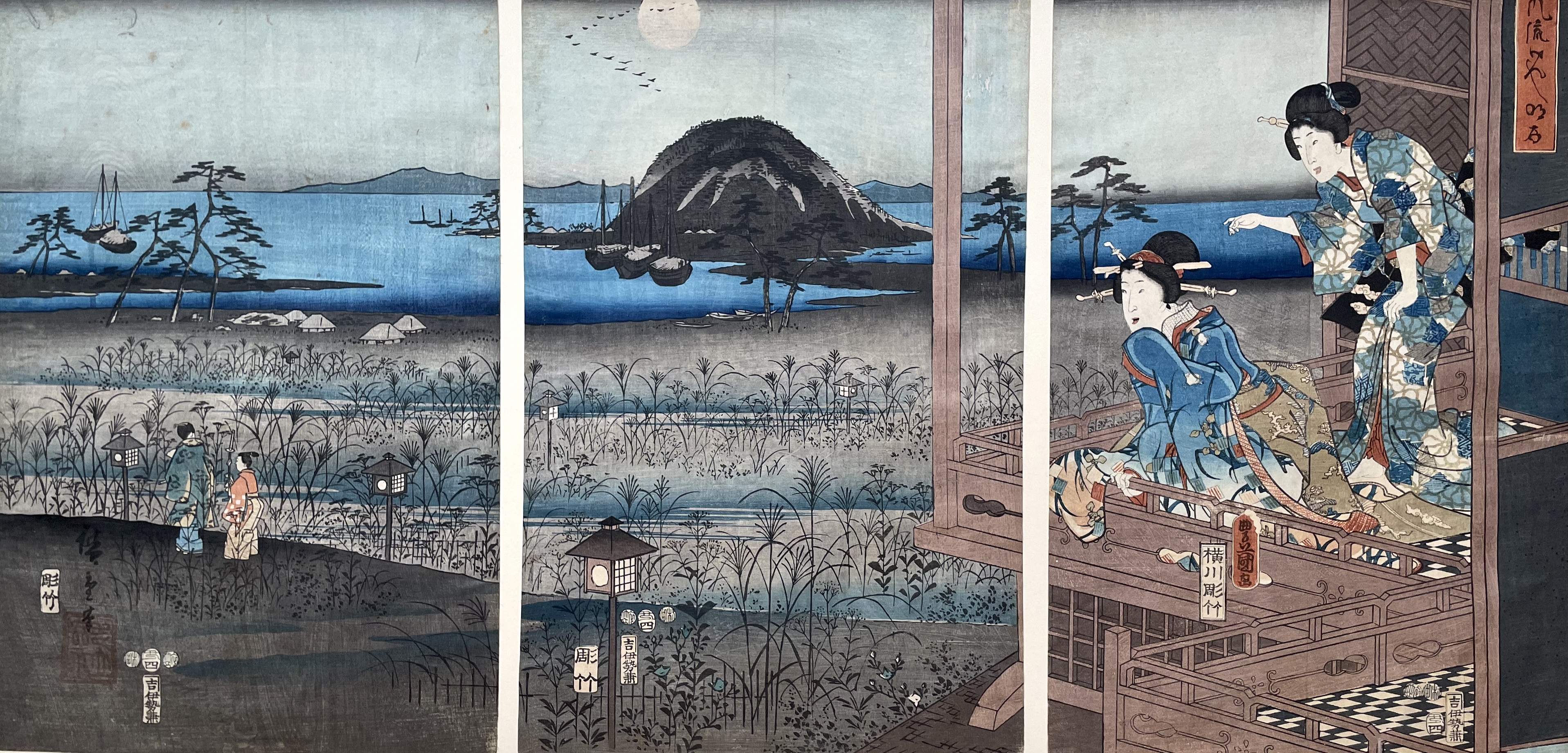 KUNISADA Utagawa, dit TOYOKUNI III and HIROSHIGE I