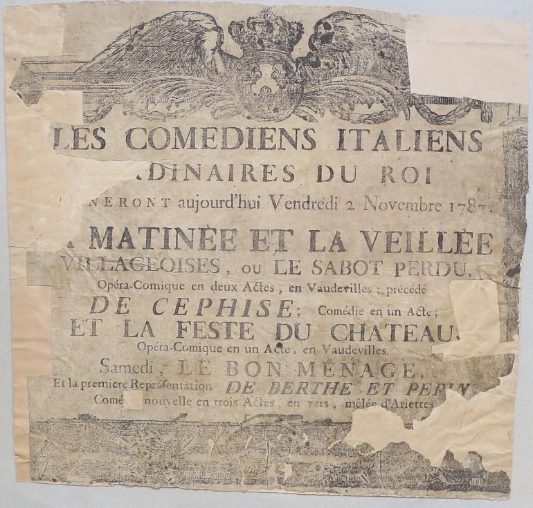 ADVERTIZING FOR THE OPERA COMIQUE