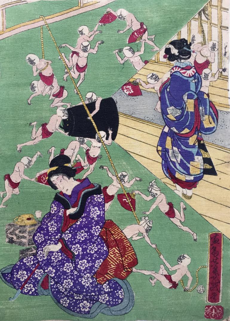 Attribué à YOSHIIKU Utagawa