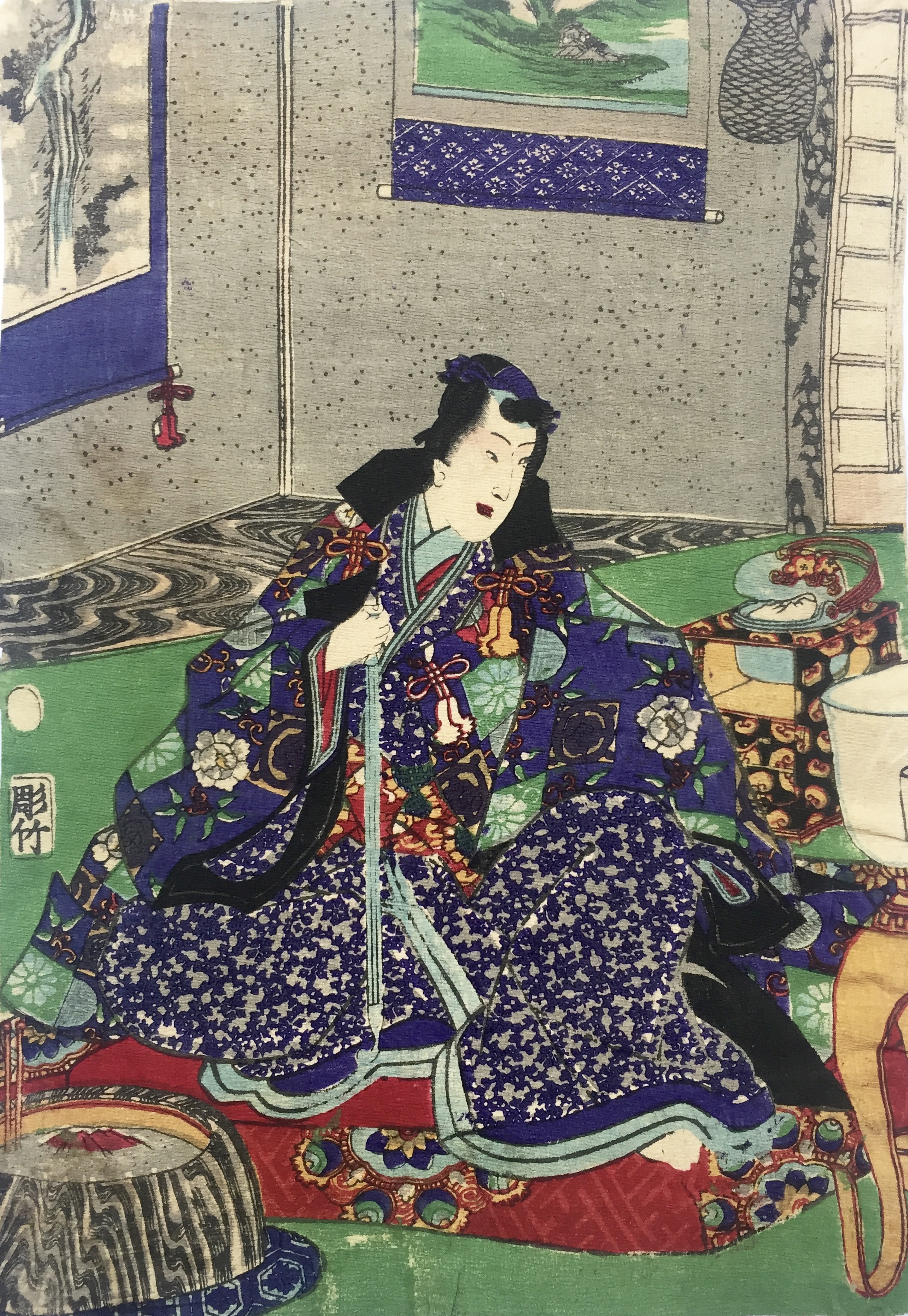 KUNISADA II Utagawa (attribué à)
