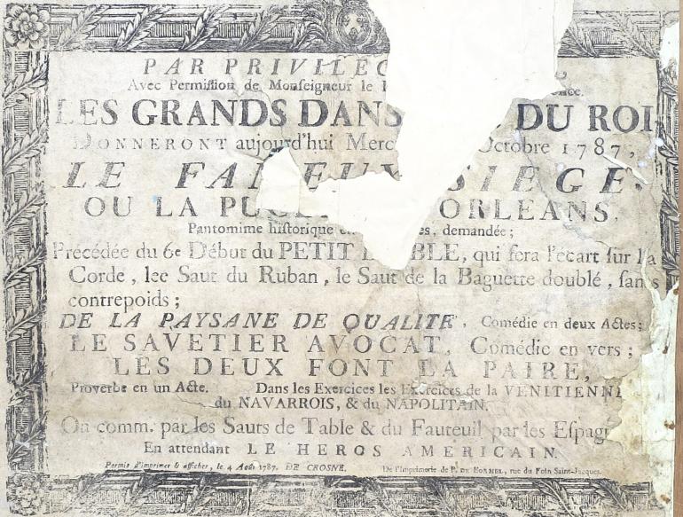 PLACARD POUR LE THÉÂTRE