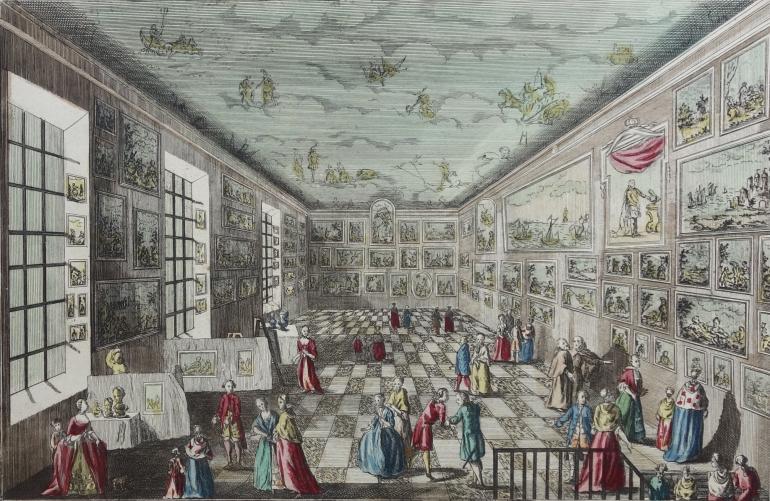 VUE D'OPTIQUE XVIIIe SIECLE