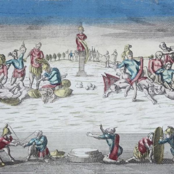 VUE D'OPTIQUE XVIIIe SIECLE