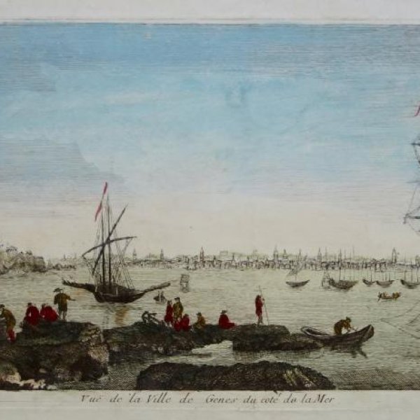 VUE D'OPTIQUE XVIIIe SIECLE