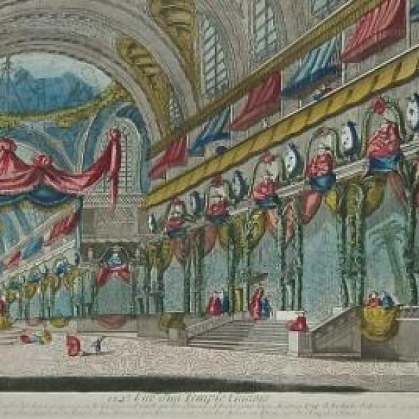 VUE D'OPTIQUE XVIIIe SIECLE