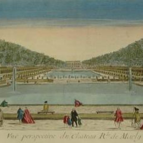 VUE D'OPTIQUE XVIIIe SIECLE