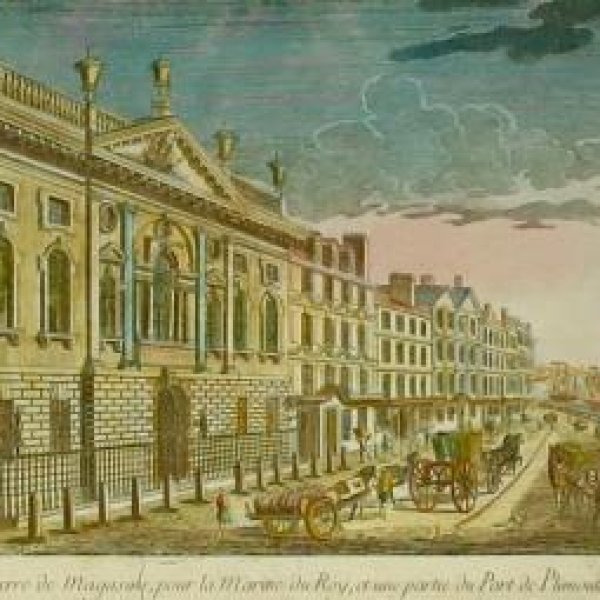 VUE D'OPTIQUE XVIIIe SIECLE